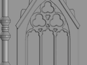 Fioriera per cripta gotica Modello di stampa 3D