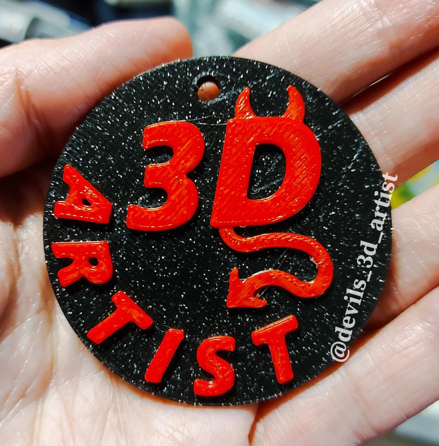 Keychain Devils 3D Artist 3D Print Model .c4d .max .obj .3ds .fbx .stl .blend 