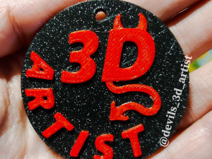 Keychain Devils 3D Artist 3D 프린트 모델