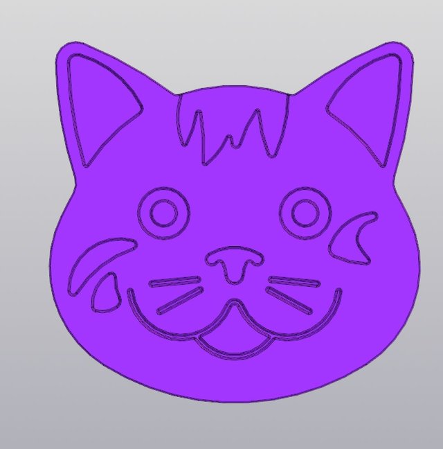 Cup Coaster Cat v2 3D 프린트 모델 .c4d .max .obj .3ds .fbx .stl .blend 