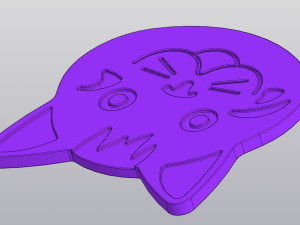 Cup Coaster Cat v2 3D 프린트 모델