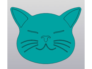 Cup Coaster Cat v3 3D Print Model