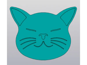 Cup Coaster Cat v3 Model do druku 3D