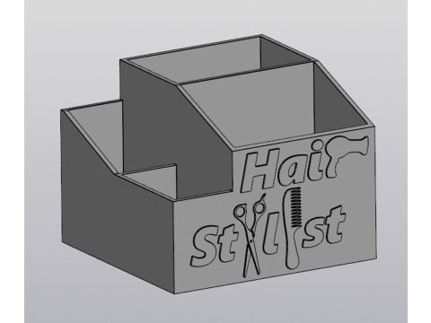 Hair Stylist Organizer v5 3D-printmodel