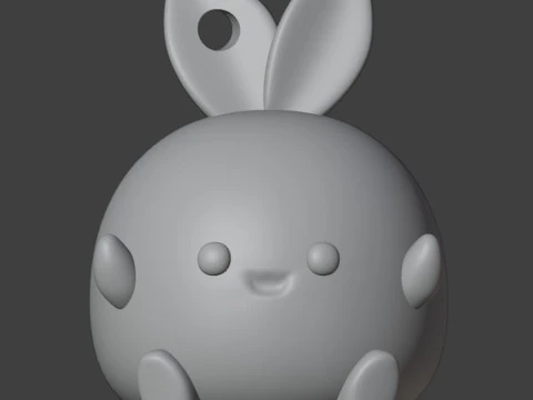 Funny citrus Keychain 3D Print Model