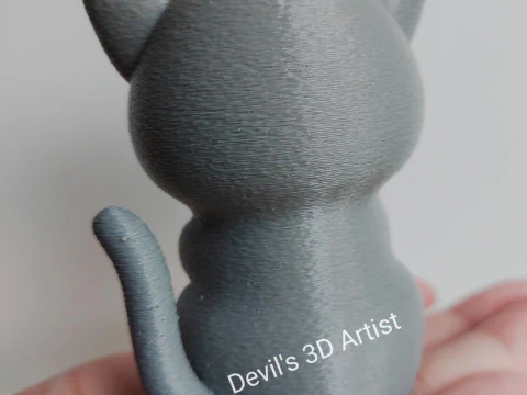 Praying cat Figurine 3D Print Model