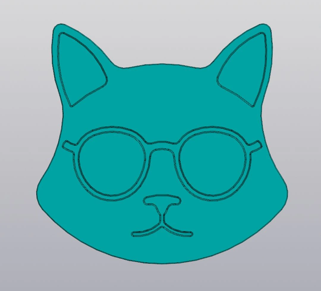 Cup Coaster Cat v5 3D Print Model .c4d .max .obj .3ds .fbx .stl .blend