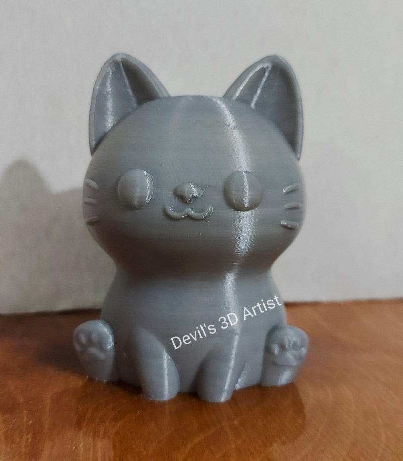 Kawaii cat Figurine 3D प्रिंट मॉडल .c4d .max .obj .3ds .fbx .stl .blend 