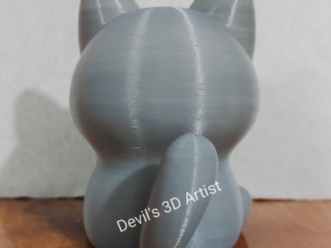 Kawaii cat Figurine 3D प्रिंट मॉडल