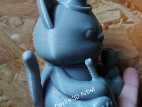 Friday cat Figurine 3D 打印模型