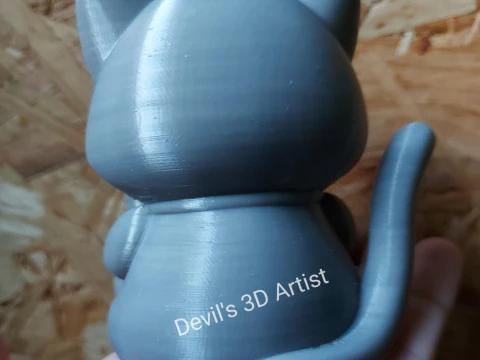 Friday cat Figurine 3D Print Model