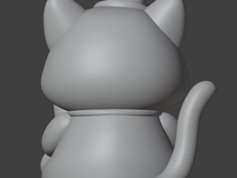 Friday cat Figurine 3D 打印模型