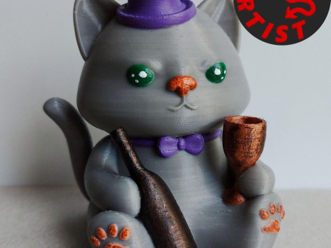 Friday cat Figurine Model do druku 3D