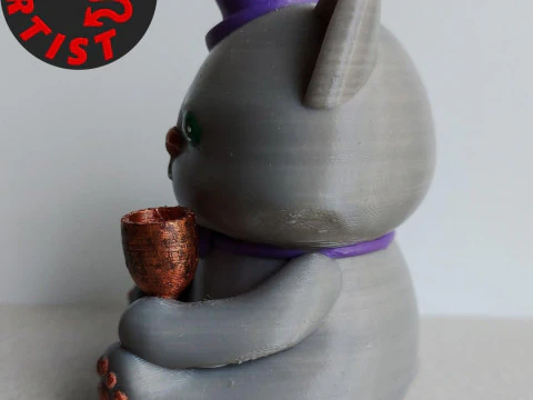 Friday cat Figurine 3D Print Model