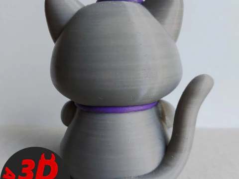 Friday cat Figurine 3D Print Model