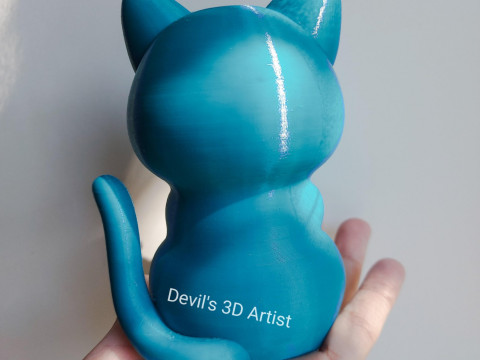 Happy mornIng cat Figurine Modelo de impresión 3D