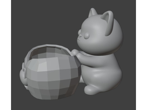 Little Cat Holder 3D 打印模型