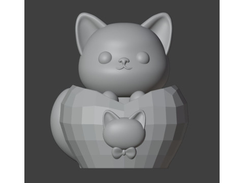 Little Cat Holder 3D 打印模型