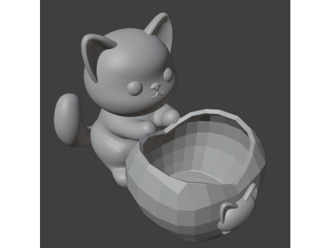 Little Cat Holder 3D 打印模型
