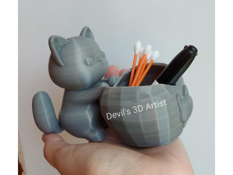 Little Cat Holder 3D 打印模型