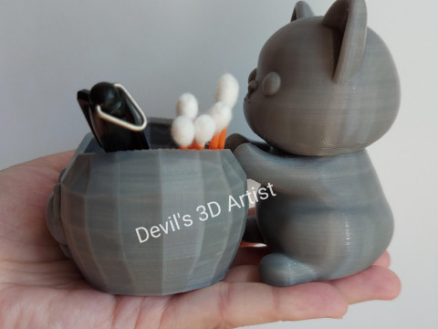 Little Cat Holder 3D 打印模型