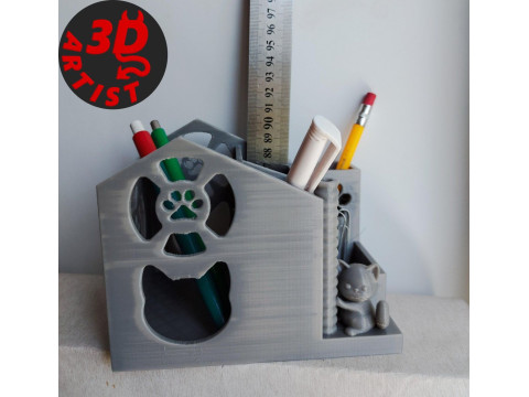 Cat house Organizer 3D-printmodel