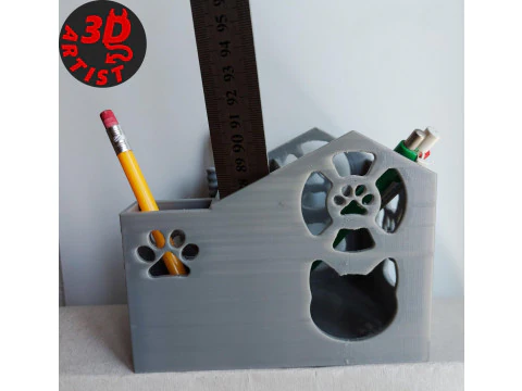 Cat house Organizer 3D Print Model