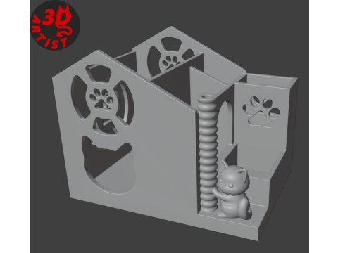 Cat house Organizer 3Dプリントモデル