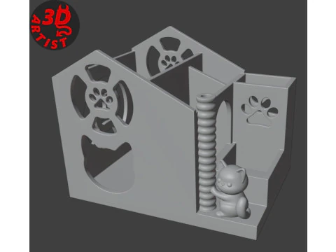 Cat house Organizer 3D Print Model