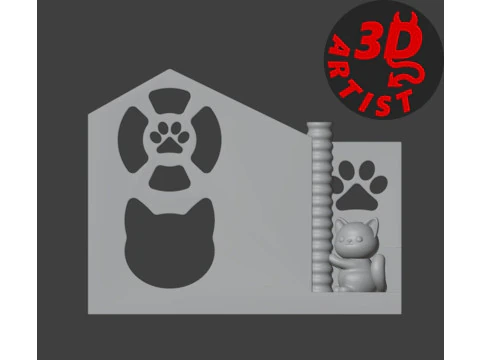 Cat house Organizer 3D Print Model