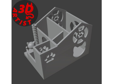 Cat house Organizer 3Dプリントモデル