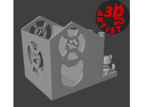 Cat house Organizer 3Dプリントモデル