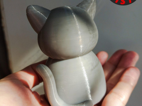 Buddhist Cat Figurine 3D 打印模型