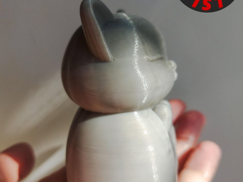 Buddhist Cat Figurine 3D 打印模型