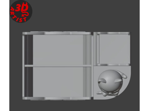 Cat with fish Organizer 3D प्रिंट मॉडल
