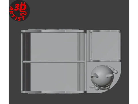 Cat with fish Organizer 3D Print Model