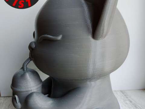 Happy morning cat Vase v2 Boba cup Modello di stampa 3D