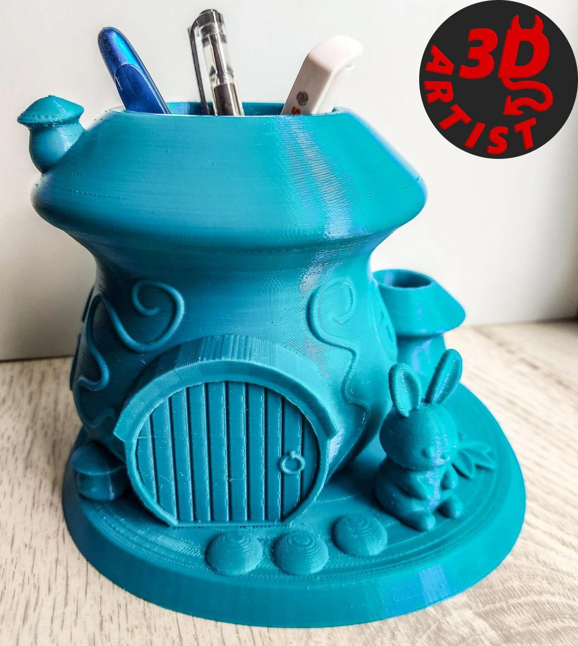 Mushroom House Organizer 3D Print Model .c4d .max .obj .3ds .fbx .stl .blend