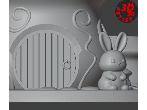 Mushroom House Organizer Modello di stampa 3D