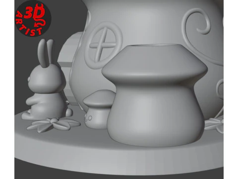 Mushroom House Organizer 3D Print Model