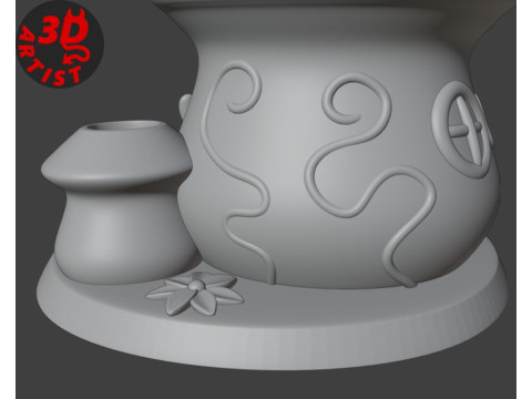 Mushroom House Organizer Modello di stampa 3D