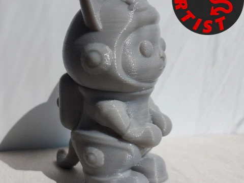 Cat Astronaut Figurine 3D Print Model