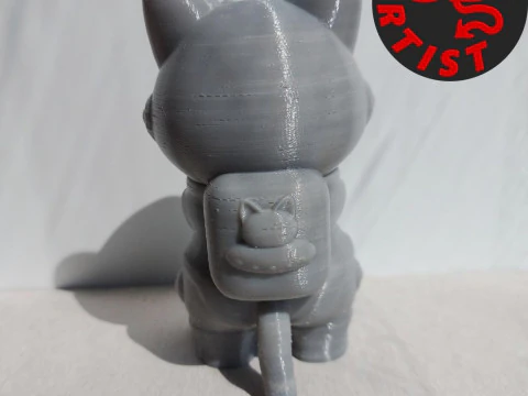 Cat Astronaut Figurine 3D Print Model