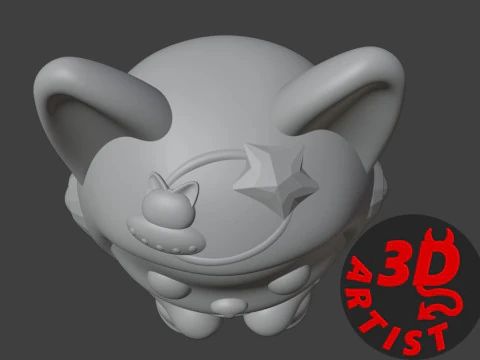 Cat Astronaut Figurine 3D Print Model