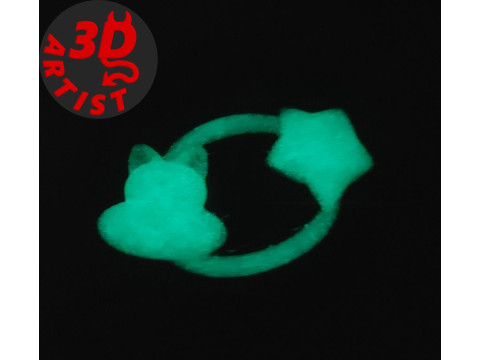 Cat Astronaut Sign Keychain 3D-printmodel