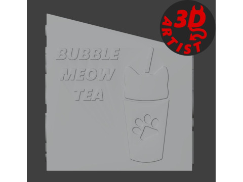 Cat Cafe Organizer 2 versions 3D Принт Модель