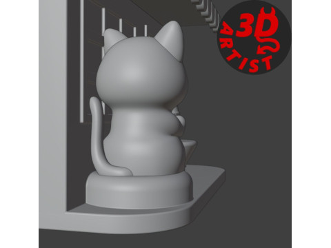 Cat Cafe Organizer 2 versions 3D Принт Модель