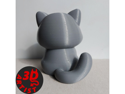 Cat with ice cream Figurine Modello di stampa 3D