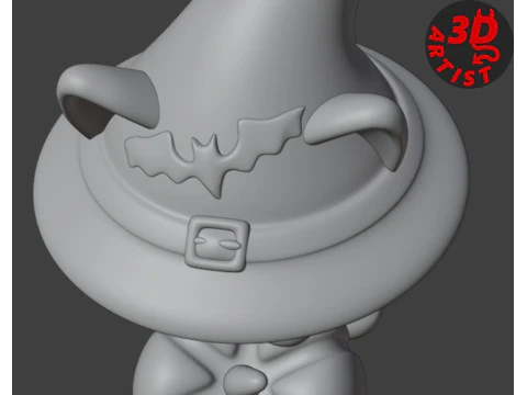 Halloween Cat Figurine 3D Print Model