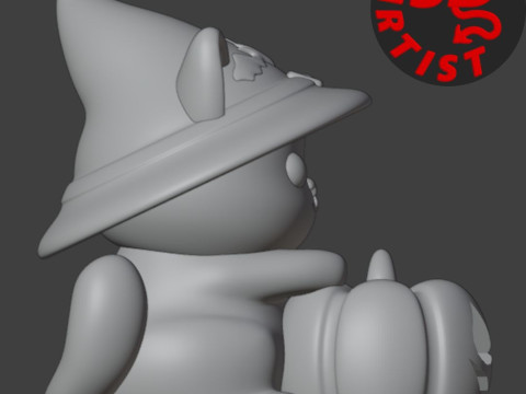 Halloween Cat Figurine Model do druku 3D